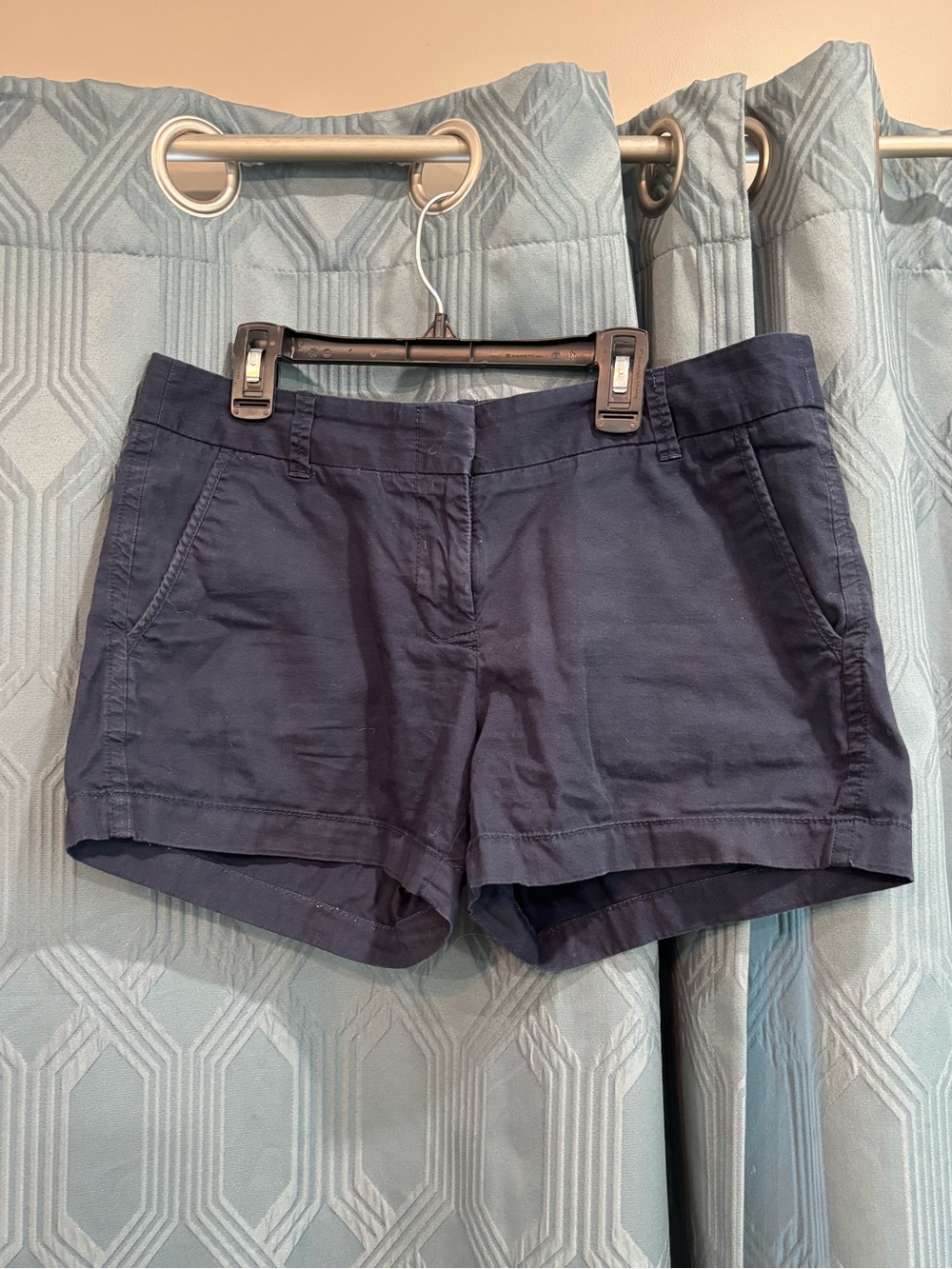 J. Crew Navy Chino Broken-In Chino Casual Shorts in Navy